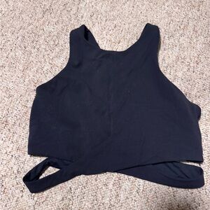 Athleta Black Cross-Back Tank Top